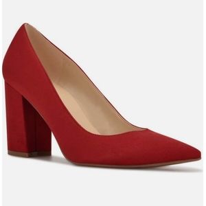 Nine West Low Heel Red Pumps